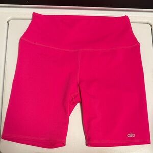ALO Yoga Women's Bright Hot Fuchsia Bike Shorts